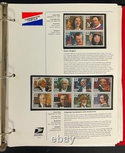 U. S. Stamp Collection 3 Commemorative Stamp Club Albums MNH 1987-2001 ZAYIX