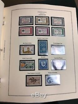 U. S. Stamp Collection Scotts National Album 1960-1994 Mnh Cat Value $1100+