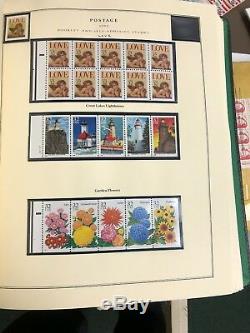U. S. Stamp Collection Scotts National Album 1980s-1997 Mnh Cat Value $900+