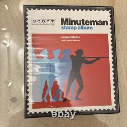 U. S. Stamp Collection in Scott Minuteman Album, Many Stamps