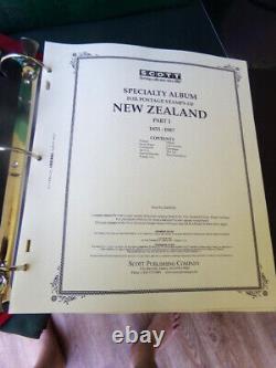 ULTRA MINT Scott NEW ZEALAND 2 Vol Collection in mounts w HQ Binders & SlipCases
