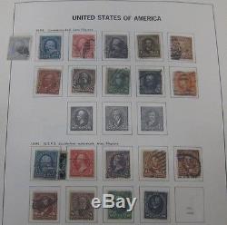 UNITED STATES COLLECTION 1850-1989, in DAVO album, all used F/VF to VF cat $5K