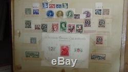 UNUSUAL WW stamp collection in Meine Kunst photo album with 100s