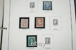 US 1850s-2001 COLLECTION OF 1000+ STAMPS MINT & USED STORED IN HERITAGE ALBUM
