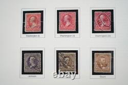US 1850s-2001 COLLECTION OF 1000+ STAMPS MINT & USED STORED IN HERITAGE ALBUM