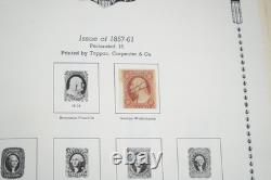 US 1857-1970s COLLECTION OF NEARLY 1,000 STAMPS MINT & USED IN MINKUS ALBUM