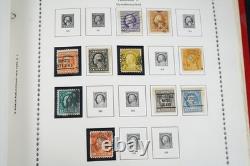 US 1857-1970s COLLECTION OF NEARLY 1,000 STAMPS MINT & USED IN MINKUS ALBUM