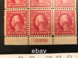 US 1910s-40s Amazing Collection of 35 Blocks of 4/Plate Blocks, 10 album pages