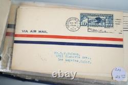 US 1920s-1940s COLLECTION OF 130+ AIRMAIL FDCS IN ALBUM C7 C31