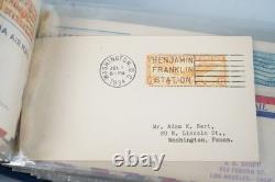 US 1920s-1940s COLLECTION OF 130+ AIRMAIL FDCS IN ALBUM C7 C31