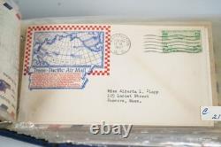 US 1920s-1940s COLLECTION OF 130+ AIRMAIL FDCS IN ALBUM C7 C31
