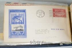 US 1920s-1940s COLLECTION OF 130+ AIRMAIL FDCS IN ALBUM C7 C31