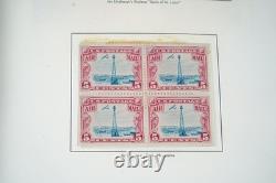 US 1920s-1960s COLLECTION OF 200+ MINT STAMPS STORED ON ALBUM PAGES