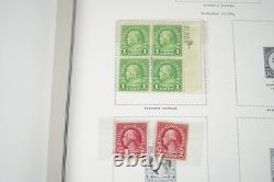 US 1920s-1960s COLLECTION OF 425+ BLOCKS & SINGLES MOSTLY MINT IN HARRIS ALBUM