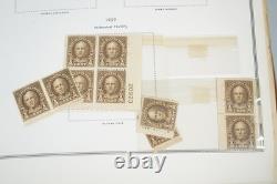 US 1920s-1960s COLLECTION OF 425+ BLOCKS & SINGLES MOSTLY MINT IN HARRIS ALBUM