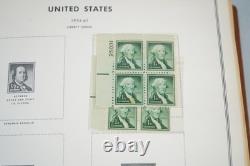 US 1920s-1960s COLLECTION OF 425+ BLOCKS & SINGLES MOSTLY MINT IN HARRIS ALBUM