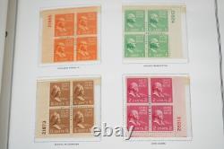 US 1938-1970s COLLECTION OF 425 PLATE BLOCKS MINT IN A HARRIS ALBUM F. V. $240