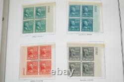 US 1938-1970s COLLECTION OF 425 PLATE BLOCKS MINT IN A HARRIS ALBUM F. V. $240