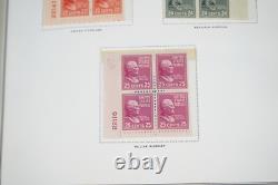 US 1938-1970s COLLECTION OF 425 PLATE BLOCKS MINT IN A HARRIS ALBUM F. V. $240