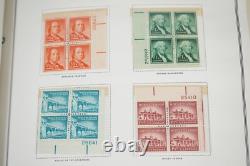 US 1938-1970s COLLECTION OF 425 PLATE BLOCKS MINT IN A HARRIS ALBUM F. V. $240