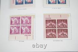 US 1938-1970s COLLECTION OF 425 PLATE BLOCKS MINT IN A HARRIS ALBUM F. V. $240