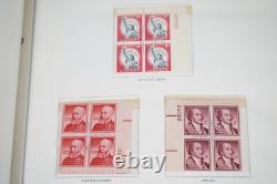 US 1938-1970s COLLECTION OF 425 PLATE BLOCKS MINT IN A HARRIS ALBUM F. V. $240