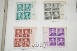 US 1938-1970s COLLECTION OF 425 PLATE BLOCKS MINT IN A HARRIS ALBUM F. V. $240