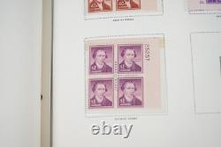 US 1938-1970s COLLECTION OF 425 PLATE BLOCKS MINT IN A HARRIS ALBUM F. V. $240