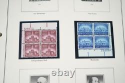 US 1950s-1960 COLLECTION OF 110 MINT PLATE BLOCKS STORED IN MINKUS ALBUM