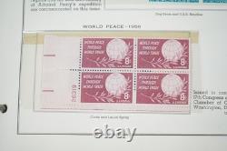 US 1950s-1960s COLLECTION OF NEARLY 200 MINT PLATE BLOCKS STORED IN MINKUS ALBUM