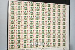 US 1950s-1990s CHRISTMAS SEALS COLLECTION OF 80+ SHEETS & IN 2 ALBUMS