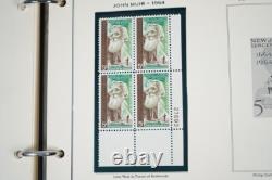 US 1960s-1970 COLLECTION OF 125+ MINT PLATE BLOCKS STORED IN MINKUS ALBUM