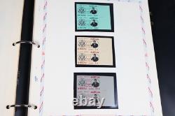 US 1960s JFK SPECIALIZED STAMP COLLECTION DUBAI-HUNGARY IN ALBUM