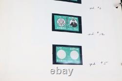 US 1960s JFK SPECIALIZED STAMP COLLECTION DUBAI-HUNGARY IN ALBUM