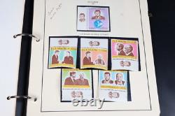 US 1960s JFK SPECIALIZED STAMP COLLECTION DUBAI-HUNGARY IN ALBUM
