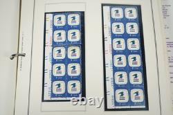 US 1970s COLLECTION OF 150 + MINT PLATE BLOCKS STORED IN MINKUS ALBUM
