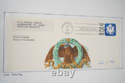 US 1980s-1990s COLLECTION OF 50+ PUGH HAND PAINTED FDCS STORED IN ALBUM
