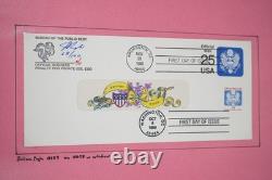 US 1980s-1990s COLLECTION OF 50+ PUGH HAND PAINTED FDCS STORED IN ALBUM