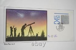 US 1980s-1990s COLLECTION OF 50+ PUGH HAND PAINTED FDCS STORED IN ALBUM