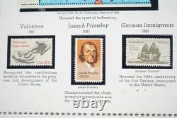 US 1980s-2000s COLLECTION OF 600+ STAMPS MINT & USED IN MINKUS ALBUM F. V. $500+
