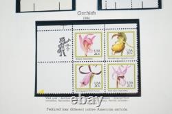 US 1980s-2000s COLLECTION OF 600+ STAMPS MINT & USED IN MINKUS ALBUM F. V. $500+