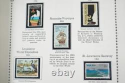 US 1980s-2000s COLLECTION OF 600+ STAMPS MINT & USED IN MINKUS ALBUM F. V. $500+