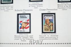 US 1980s-2000s COLLECTION OF 600+ STAMPS MINT & USED IN MINKUS ALBUM F. V. $500+