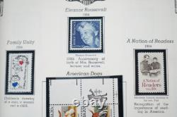 US 1980s-2000s COLLECTION OF 600+ STAMPS MINT & USED IN MINKUS ALBUM F. V. $500+