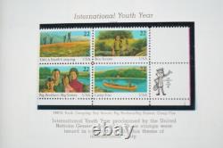 US 1980s-2000s COLLECTION OF 600+ STAMPS MINT & USED IN MINKUS ALBUM F. V. $500+