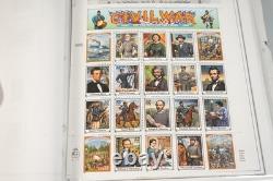 US 1990s-2000s COLLECTION OF 450+ STAMPS MINT & UESD STORED IN HARRIS ALBUM