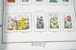 US 1990s-2000s COLLECTION OF 450+ STAMPS MINT & UESD STORED IN HARRIS ALBUM