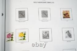 US 1990s-2000s COLLECTION OF 450+ STAMPS MINT & UESD STORED IN HARRIS ALBUM