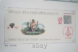 US 1990s-2000s PUGH HAND PAINTED COLLECTION OF 32 JUMBO FDCs STORED IN ALBUM