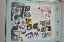 US 1990s-2000s PUGH HAND PAINTED COLLECTION OF 32 JUMBO FDCs STORED IN ALBUM
